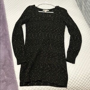 Black Knit Sweater Dress